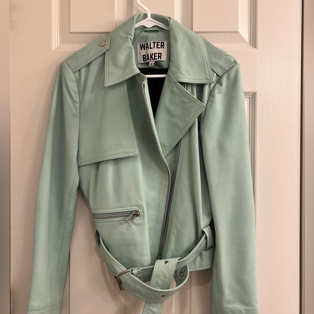 Walter Baker Mint Leather Jacket